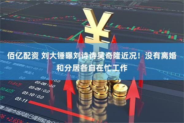 佰亿配资 刘大锤曝刘诗诗吴奇隆近况！没有离婚和分居各自在忙工作